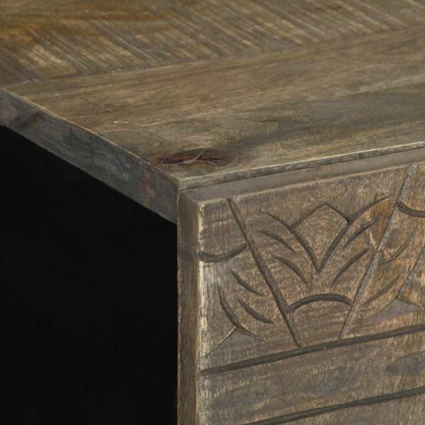 Шкаф за баня 62x33x58 см масивно мангово дърво