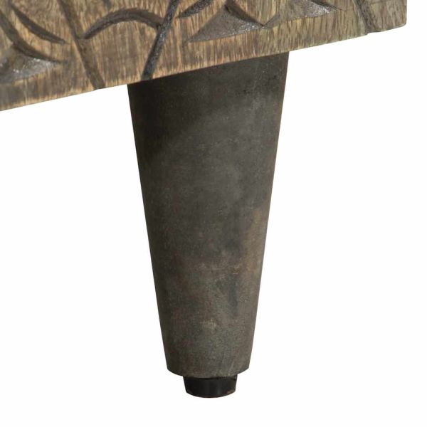 Шкаф за баня 62x33x58 см масивно мангово дърво