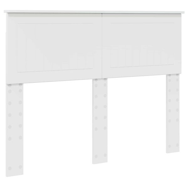 Облегалка за глава с таблото Гланц бяло 135 cm Инженерно дърво