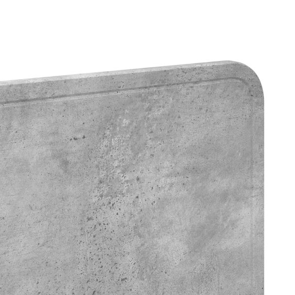 Облегалка за глава Циментено сиво 180 cm Инженерно дърво