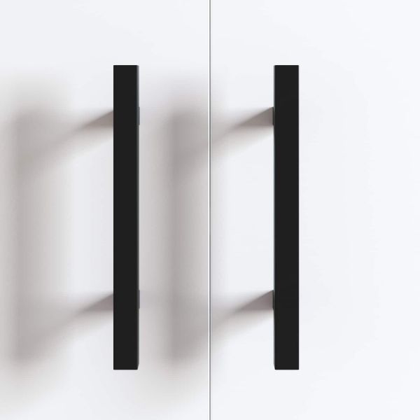 Дръжка за шкаф 2 pcs Черно 150 x 12,3 x 35,2 мм