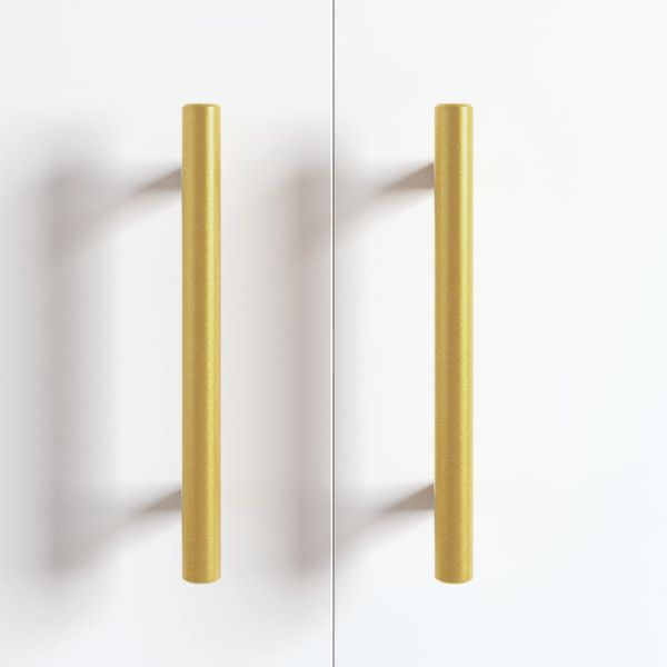 Дръжка за шкаф 12 pcs Златист 150 mm Неръждаема стомана