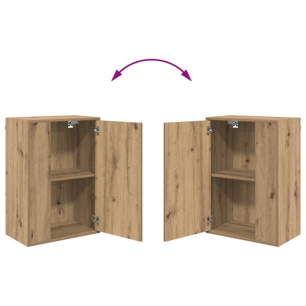 Комплект ТВ шкаф Монтиране на стена 4 pcs Дъб Инженерно дърво