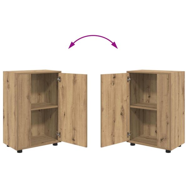 Комплект ТВ шкаф Монтиране на стена 4 pcs Дъб Инженерно дърво