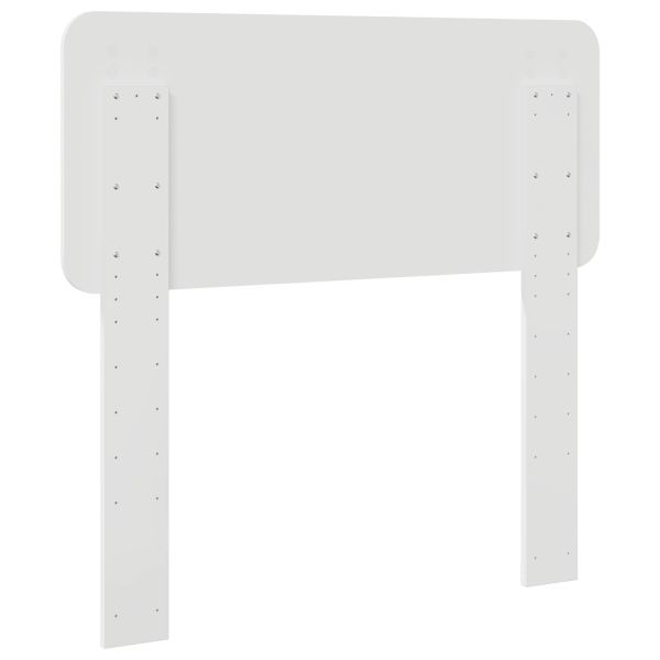 Облегалка за глава с таблото Гланц бяло 80 cm Инженерно дърво