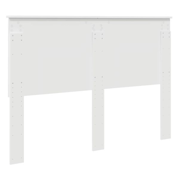 Облегалка за глава с таблото Бяло 140 cm Инженерно дърво