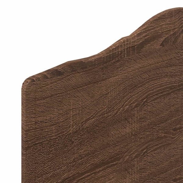 Облегалка за глава с таблото Кафяв дъб 80 cm Инженерно дърво