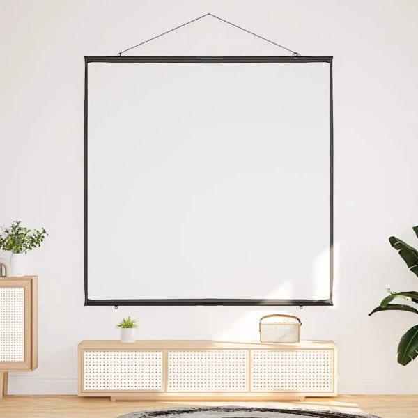 Прожекционен екран за стена, висящ 81 инча 1:1