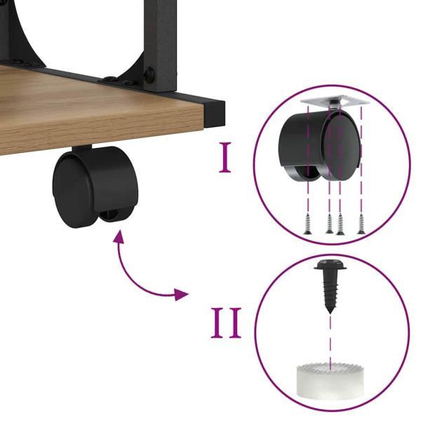 Стойка за принтер Дъб 41 x 28 x 33.5 см Инженерно дърво