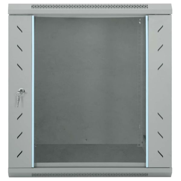 Мрежов кабинет със съхранение Сив 60 x 60 x 65 см Стомана