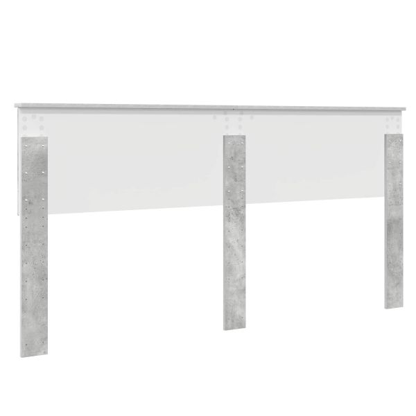 Облегалка за глава Циментено сиво 180 cm Инженерно дърво