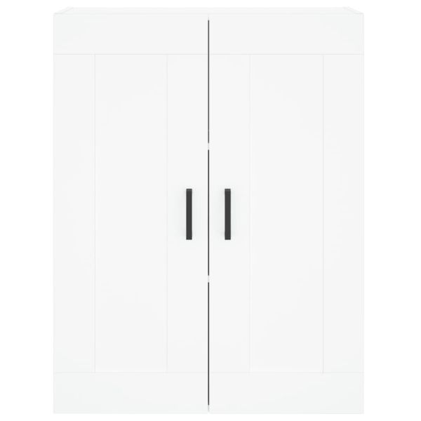 Стенни шкафове, 2 бр, бели, инженерно дърво