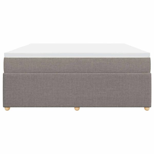 Боксспринг легло с матрак, таупе, 180x200 см, плат