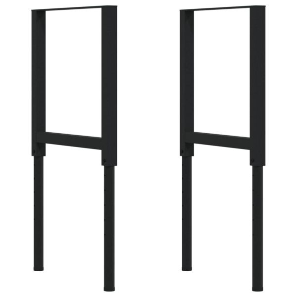 Работна маса светлокафяв 100x60x(71,5-98) см дъб масив