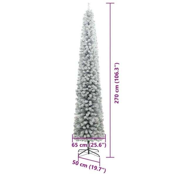 С изкуствено коледно дърво с 300 LED светодиода Зелен 270 cm