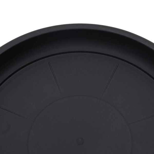 Саксии за растения 24 pcs Черно Ø 15 x 12 cm Пластмаса