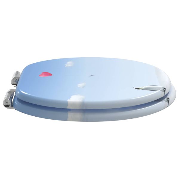 Тоалетна седалка 2 pcs Синьо 43,8 x 37,8 см ПДЧ