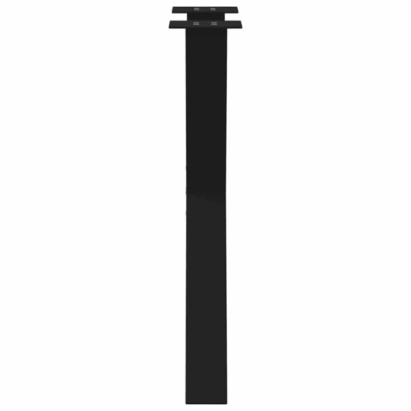 Крака за трапезна маса, X-образни, 2 бр., черни, 50 x (72-73) см, стомана