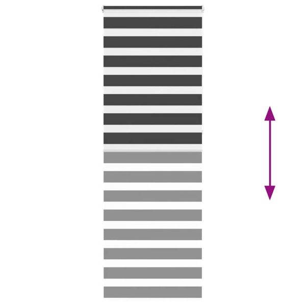 Зеброва щора черна 80x230 см ширина на плата 75,9 cm полиестер