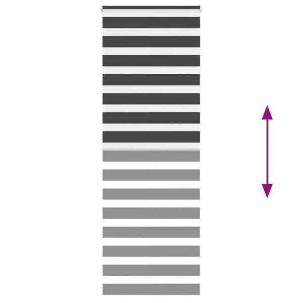 Зеброва щора черна 90x230 см ширина на плата 85,9 cm полиестер
