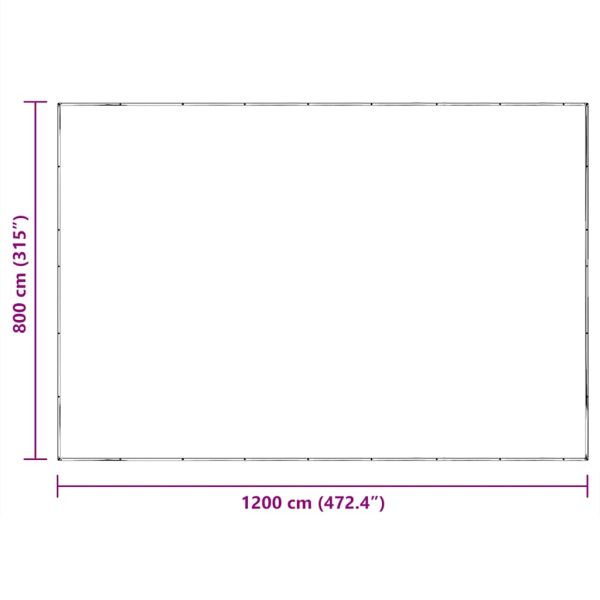 Прозрачен брезент с капси 8x12 m Полиетилен