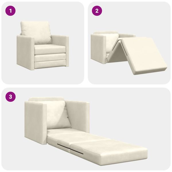 Диван легло 60cm Крем Кадифе