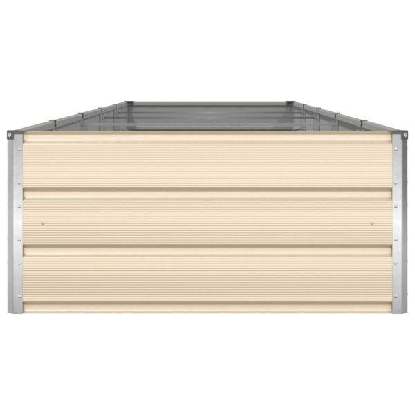 Кашпа Слонова кост 195 x 100 x 45 см Галванизирана стомана