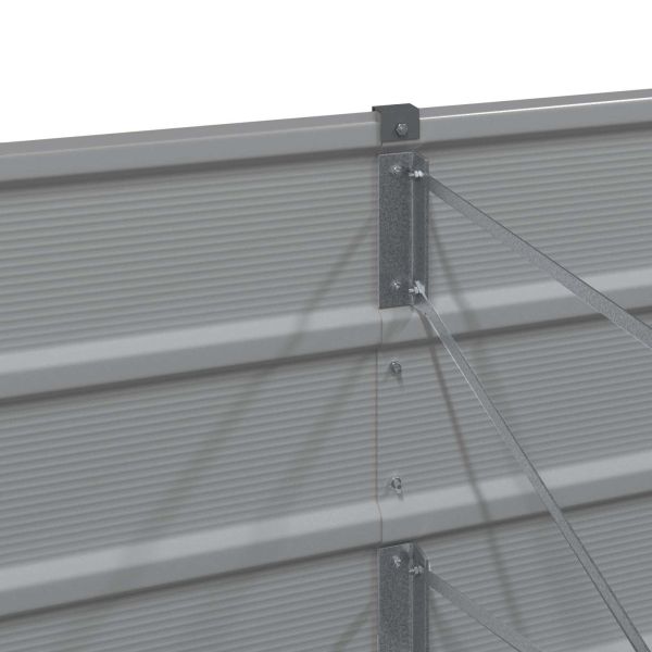 Кашпа Светлосиво 480 x 50 x 45 см Галванизирана стомана