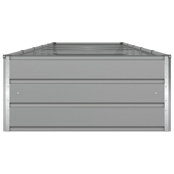 Кашпа Светлосиво 195 x 100 x 45 см Галванизирана стомана