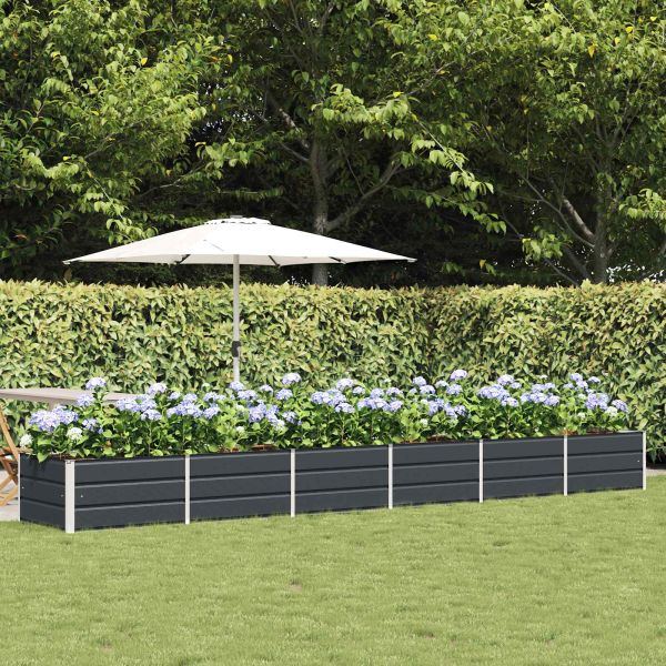 Кашпа Антрацит 480 x 80 x 45 cm Стомана