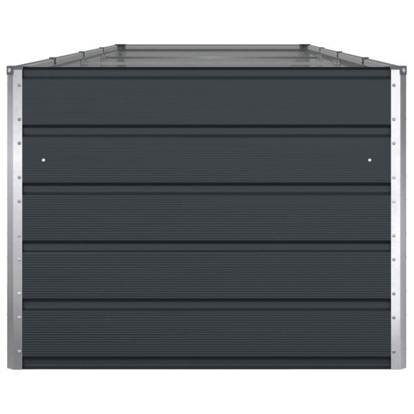 Кашпа Антрацит 195 x 100 x 45 см Галванизирана стомана