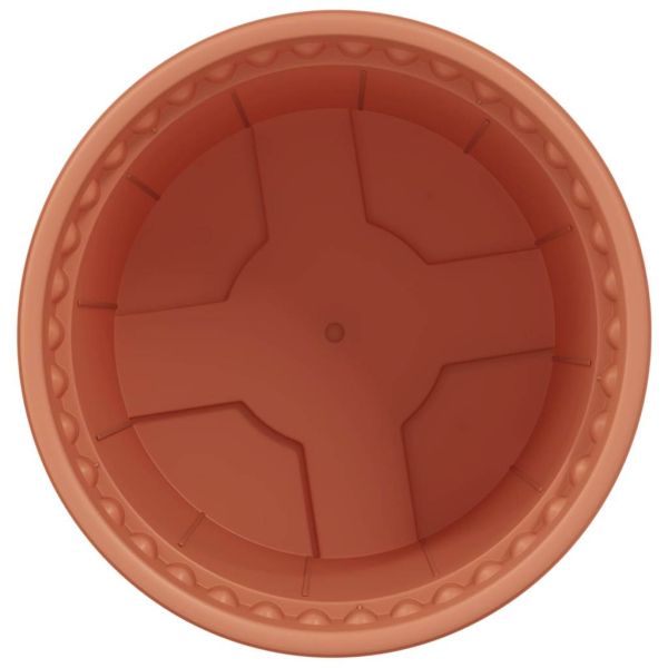 Кръгла саксия за цветя 6 pcs Червено тухла Ø 15 x 12 cm