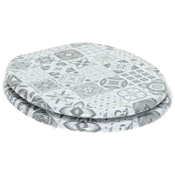 Мека затваряща се тоалетна седалка Сив 44 x 38 см ПДЧ