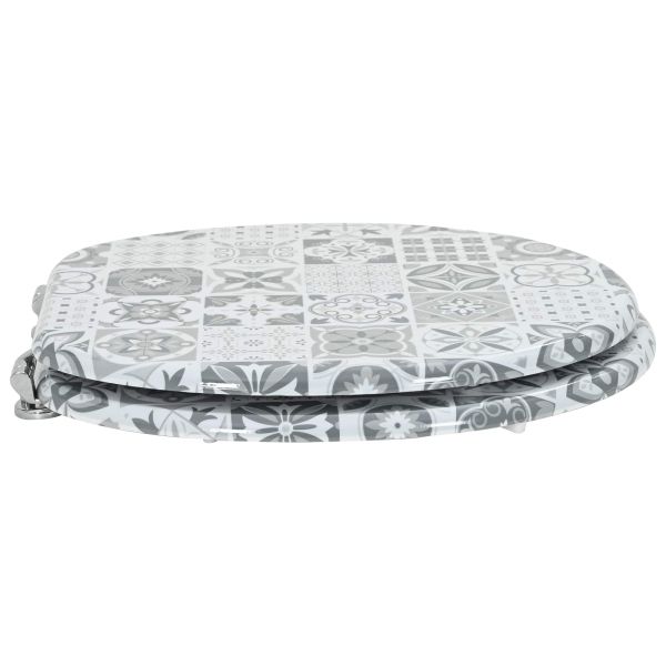 Мека затваряща се тоалетна седалка Сив 44 x 38 см ПДЧ