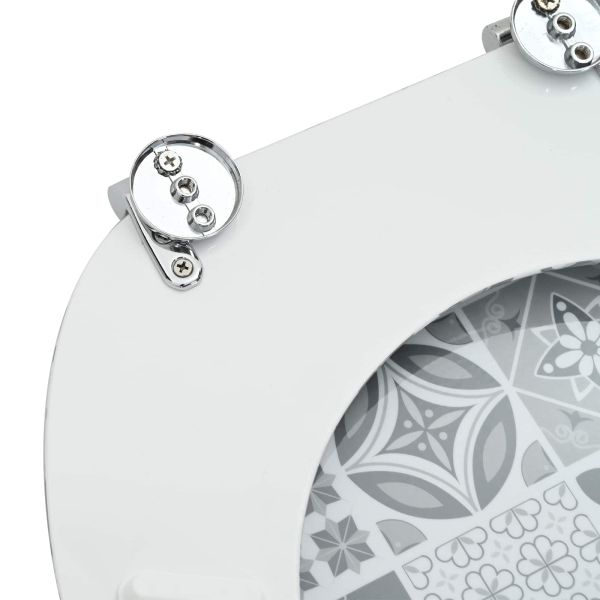 Мека затваряща се тоалетна седалка Сив 44 x 38 см ПДЧ