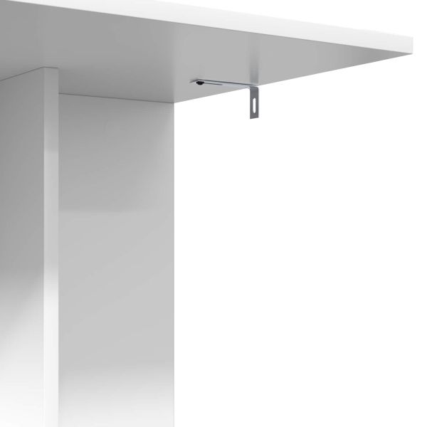 Странична маса Бяло 45 x 40 x 62,5 см Инженерно дърво