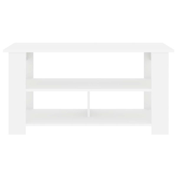Стойка за телевизор Бяло 100 x 40 x 50 cm