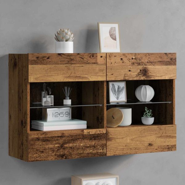 TV стенен шкаф Старо дърво 98,5 x 30 x 60,5 см Инженерно дърво