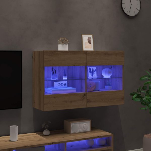 TV стенен шкаф Дъб 98,5 x 30 x 60,5 см Инженерно дърво