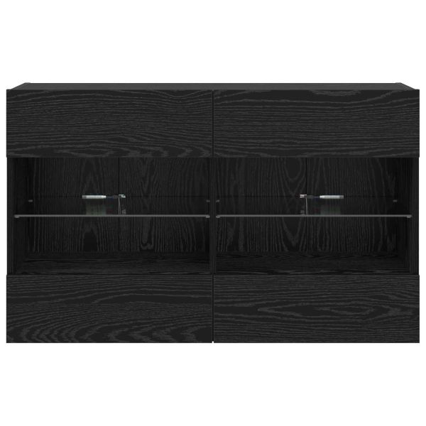 TV стенен шкаф Черния дъб 98,5 x 30 x 60,5 см Инженерно дърво