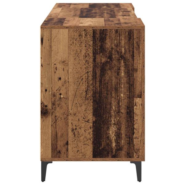 Бюро с врата Старо дърво 140 x 50 x 75 см Инженерно дърво