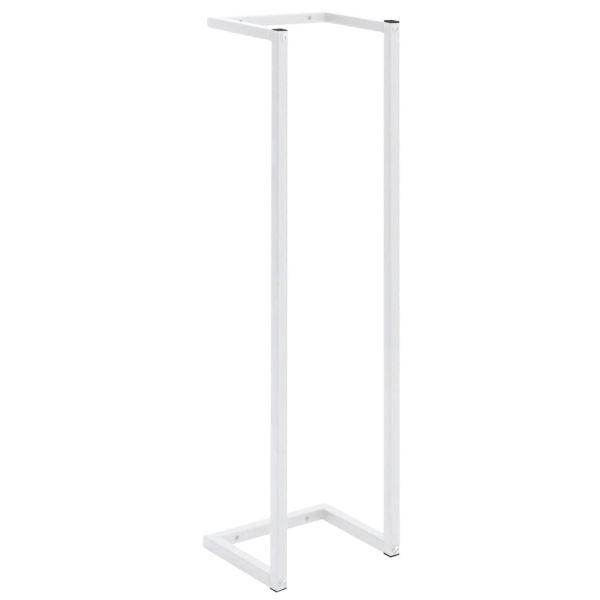 Поставка за кърпи, бяла, 25x20x95 см, стомана