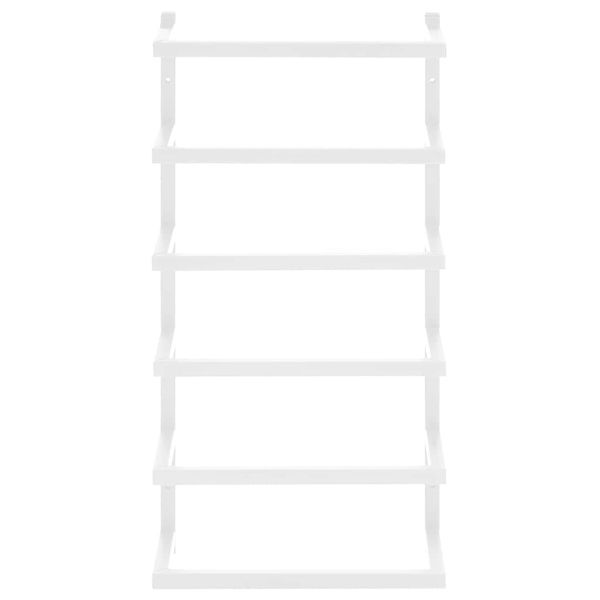 Поставка за кърпи, бяла, 24x12x48 см, стомана