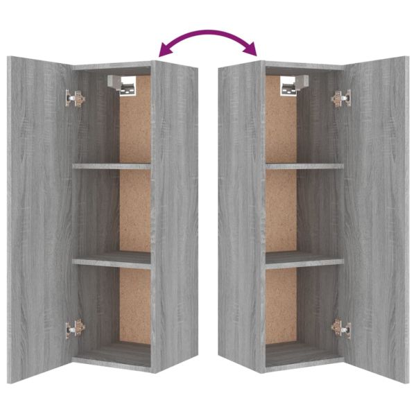 Комплект ТВ шкафове от 4 части, сив сонома, инженерно дърво