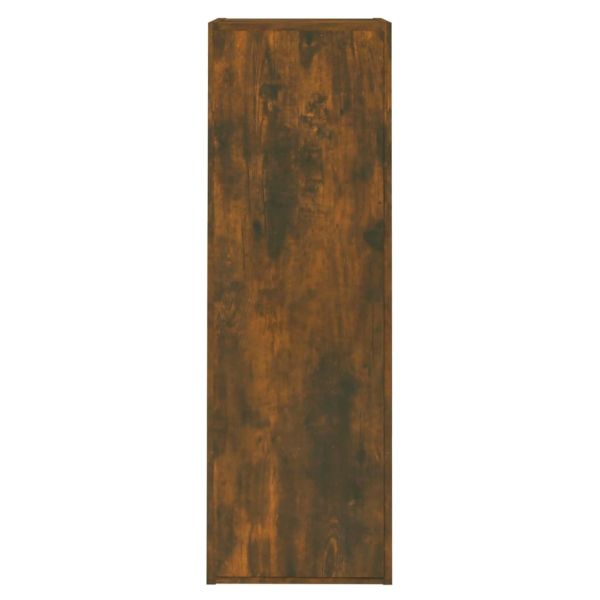 Комплект ТВ шкафове от 4 части, опушен дъб, инженерно дърво