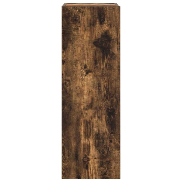 Комплект ТВ шкафове от 4 части, опушен дъб, инженерно дърво