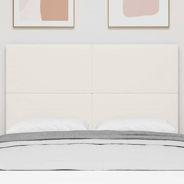 Облегалка за глава с таблото Крем 160 cm Изкуствена