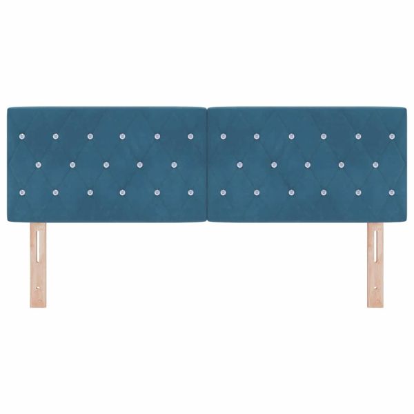 LED глава С LED лентисти светлини Тъмен син 144 см Полиестер