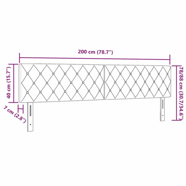 LED глава С LED лентисти светлини Розово 200 cm Полиестер