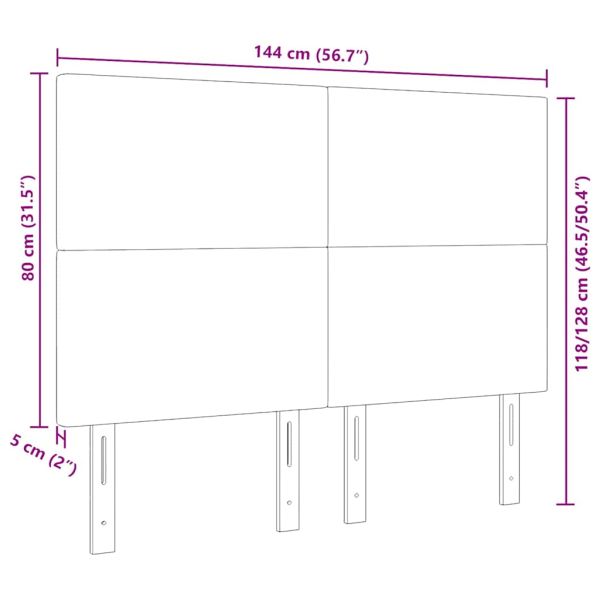 LED глава С LED лентисти светлини Крем 144 см Полиестер
